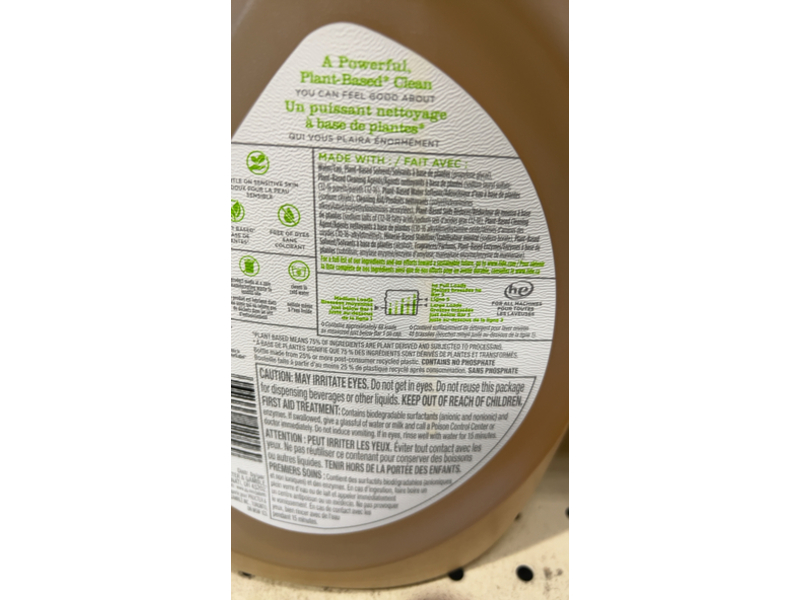 Tide Purclean Liquid Laundry Detergent, Honey Lavender, 48 Loads, 69 fl oz