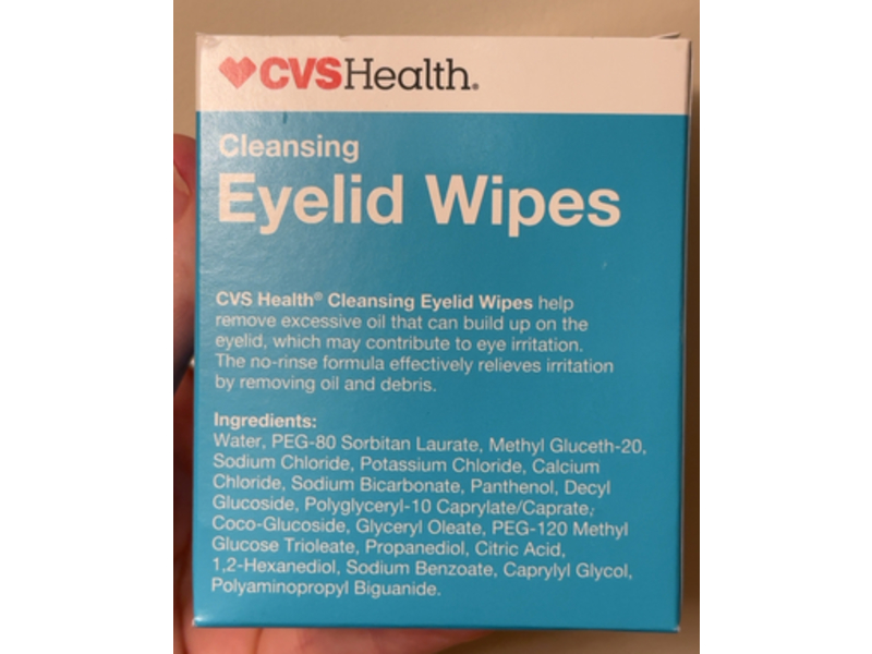 CVS Health Cleansing Eyelid Wipes, 30 Count