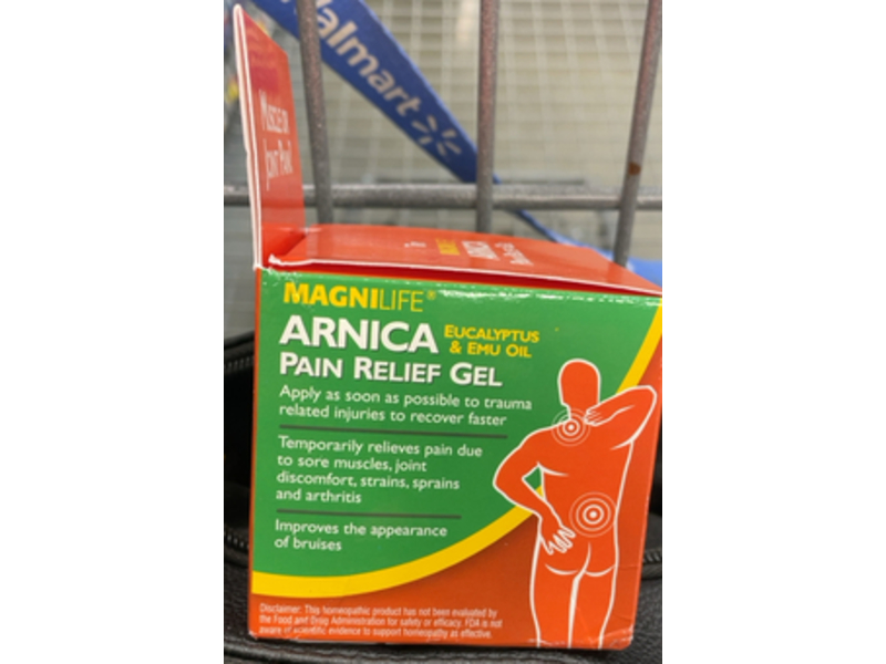 MagniLife Arnica Pain Relief Gel, Eucalyptus & Emu Oil, 4 oz/113 g
