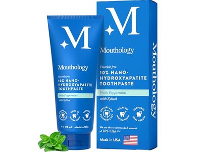 Mouthology Toothpaste, Fresh Peppermint, 4 fl oz//18 mL