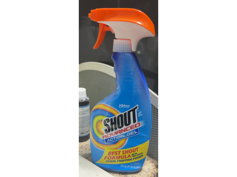 Shout Advanced Action Gel Laundry Stain Remover, 22 fl oz/650 mL