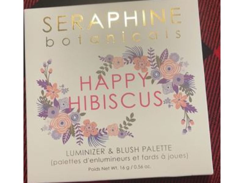 Seraphine Botanicals Luminizer & Blush Palette, Happy Hibiscus, 0,56 oz/16g