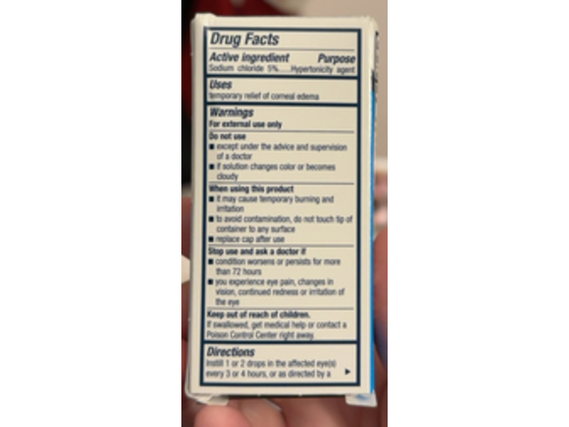 Bausch + Lomb Muro 128 Corneal Edema Relief Opthalmic Solution, 1/2 fl oz/15 mL