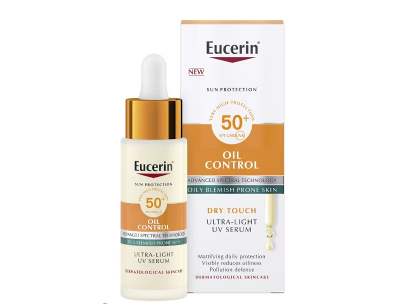 Eucerin Sun Oil Control Ultra Light Daily Face Serum, SPF 50+, 30 mL