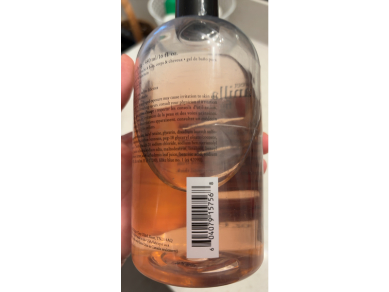 Philosophy Sweet Vanilla Fig Shampoo, Shower Gel & Bubble Bath, 16 fl oz/480 mL