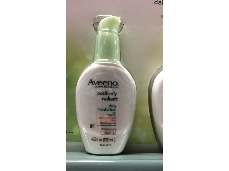 Aveeno Active Naturals Positively Radiant Daily Moisturizer, 4.0 fl oz