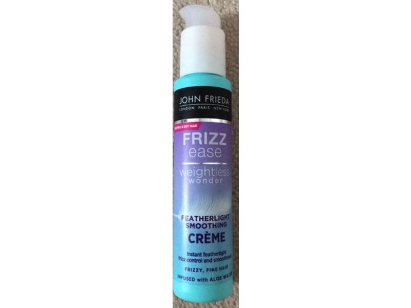 John Frieda Frizz Ease Smoothing Creme, Aloe Water, 100 mL
