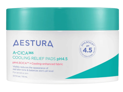 AESTURA Cooling Relief Pads, pHA.5CICA, 3.71 fl oz/110 mL, 60 Count