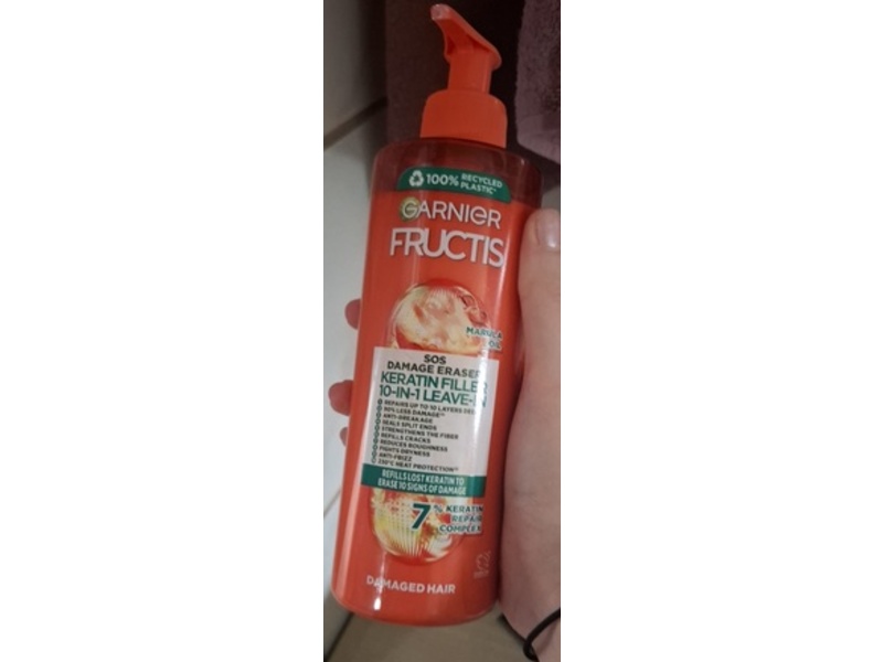 Garnier Fructis Sos Repair 10-In-1 Leave-In, Marula Oil, 400 mL