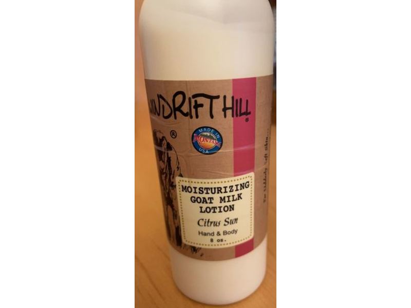 Windrift Hill Moisturizing Goat's Milk Hand & Body Lotion, Citrus Sun, 8 oz