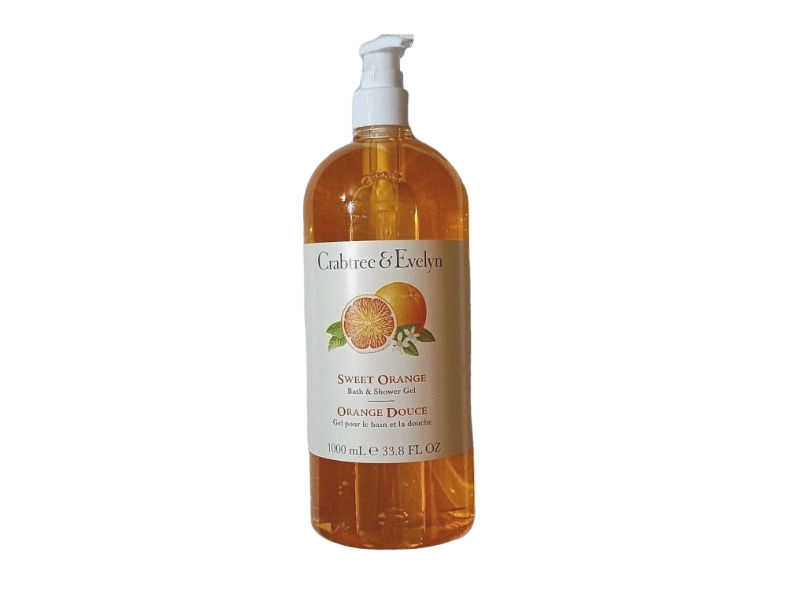 Crabtree & Evelyn Bath & Shower Gel, Sweet Orange, 33.8 fl oz/1000 mL