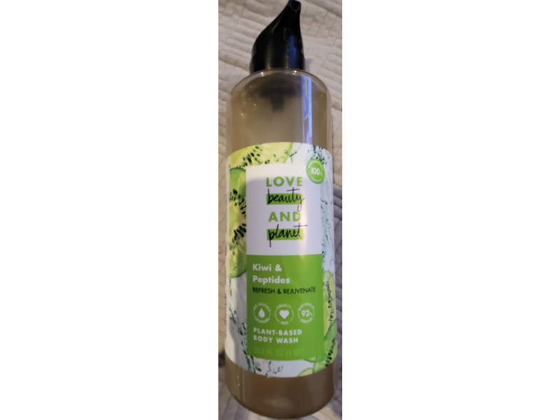 Love Beauty & Planet Body Wash, Kiwi & Peptides Refresh & Rejuvenate, 32.3 fl oz