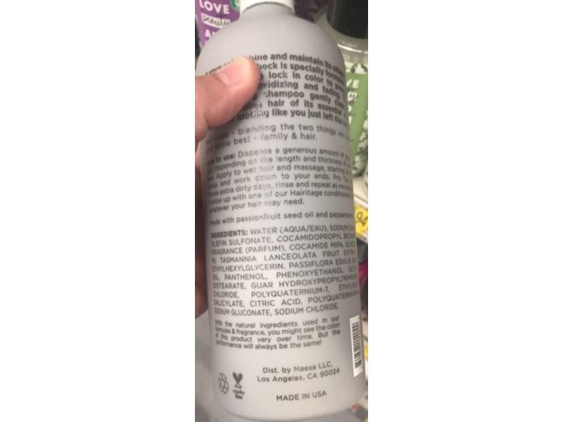 Hairitage By Mindy Mcknight Color Care Shampoo, Color Check, 21 fl oz/621 mL