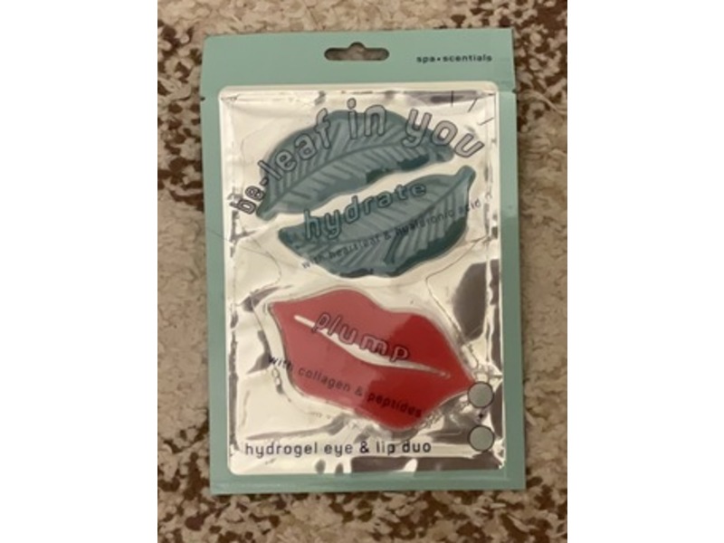 Spa Scentials Hydrogel Eye & Lip Duo Mask, Hydrate + Plump