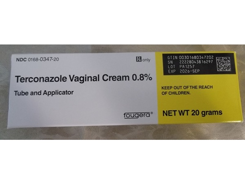 Terconazole Vaginal Cream 0.8%, 20 g, Fougera (Rx)