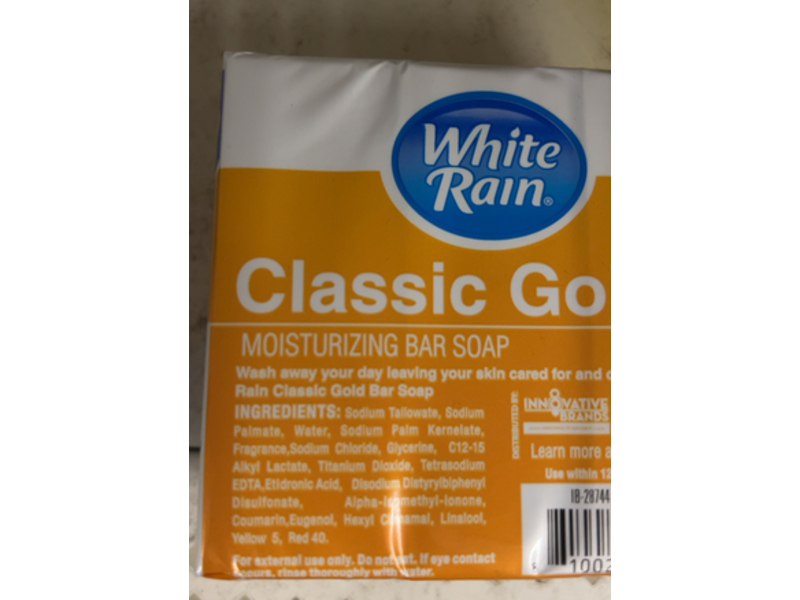White Rain Classic Gold Moiturizing Bar Soap, 3.17 oz/90 g, Pack Of 3