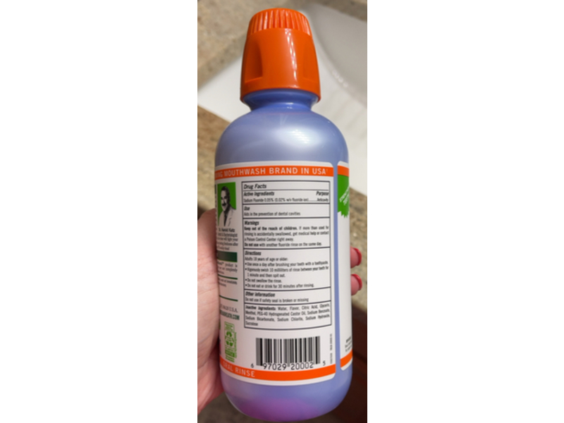 Thera Breath Fresh Breath Oral Rinse, Chamomile Mint, 16 fl oz/473 mL, Pack Of 2