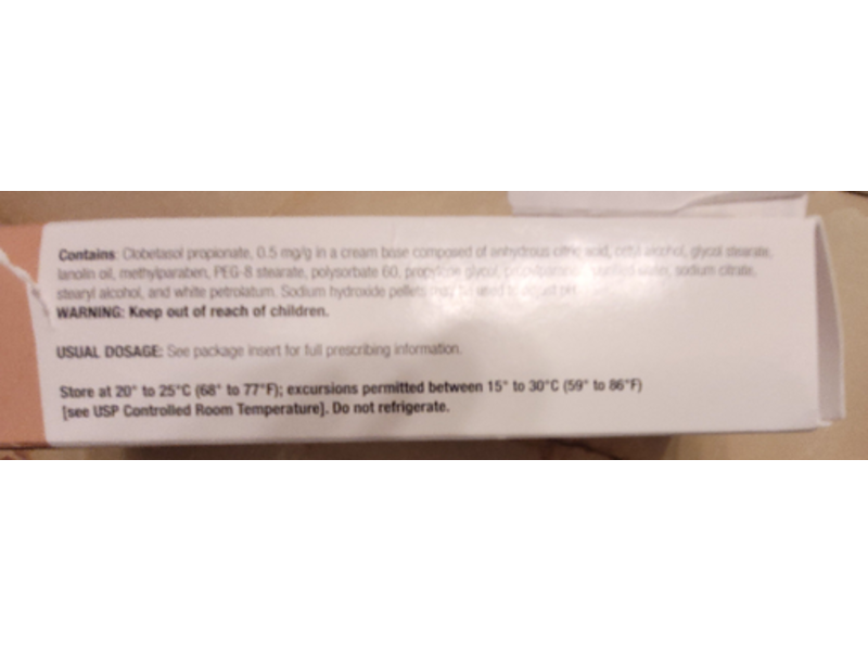 Clobetasol Propionate Cream 0.05% 60g, Amneal Pharmaceuticals LLC (RX)