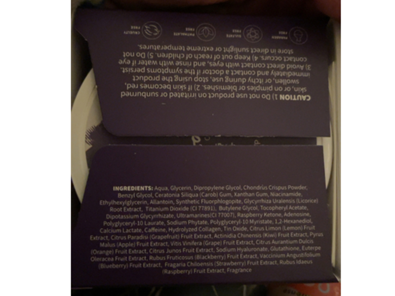 Soon Skincare Hydrating Hydrogel Eye Patch, Blueberry, 30 Pairs