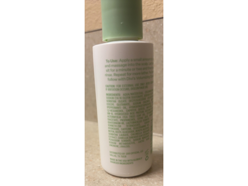 Divi Volumizing Shampoo, 2 fl oz/59 mL