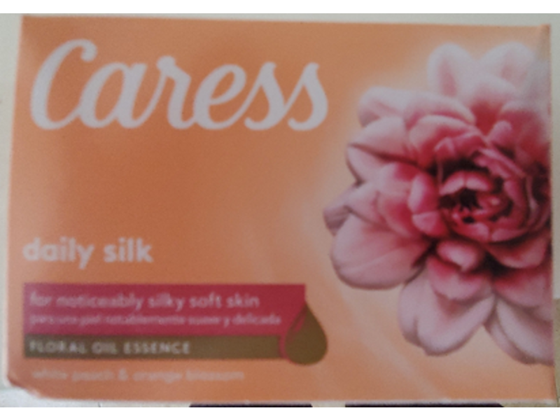 Caress Daily Silk Bar Soap, White Peach & Orange Blossom, 60 oz/3.7 Lb, 16 Count