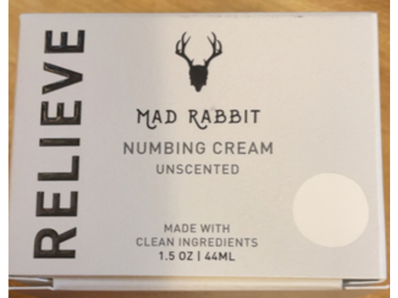 Mad Rabbit Numbing Cream, 1.5 oz/44 mL