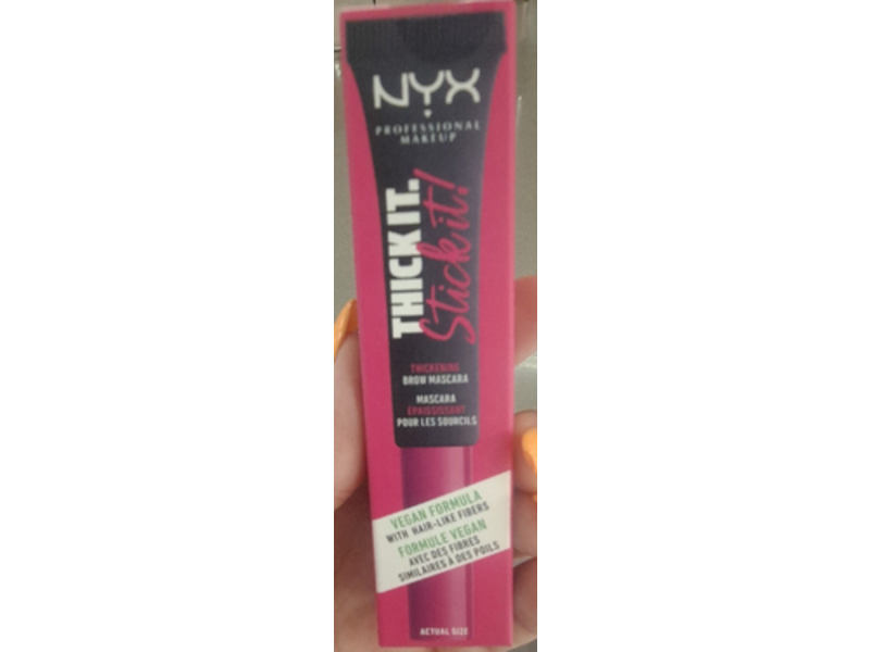NYX Professional Makeup Thickening Brow Mascara, Black, 0.03 fl oz