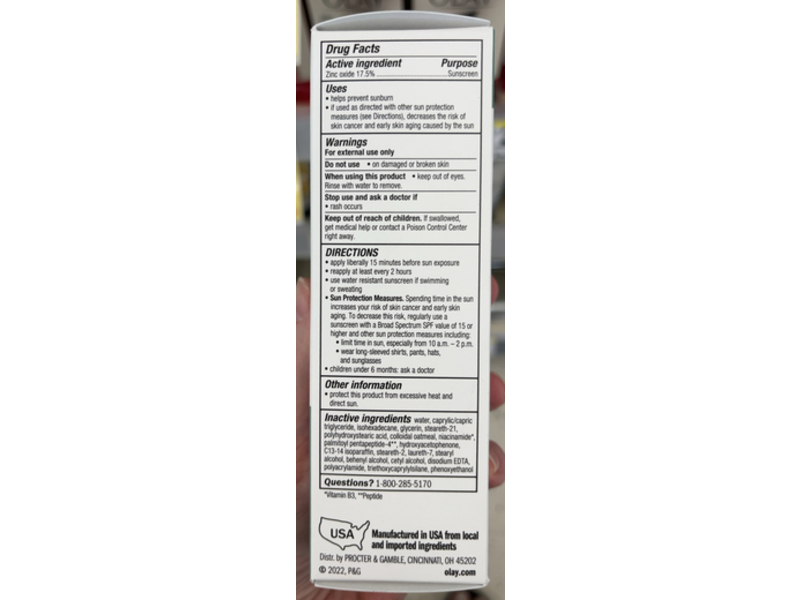 Olay Sensitive Mineral Sunscreen, SPF 30, 1.7 fl oz/50 mL