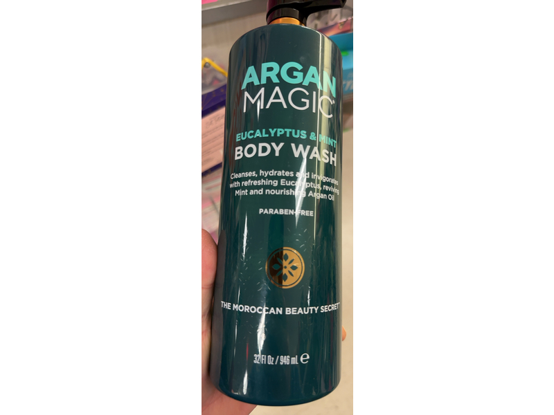 Argan Magic Body Wash, Eucalyptus & Mint, 32 fl oz/946 mL