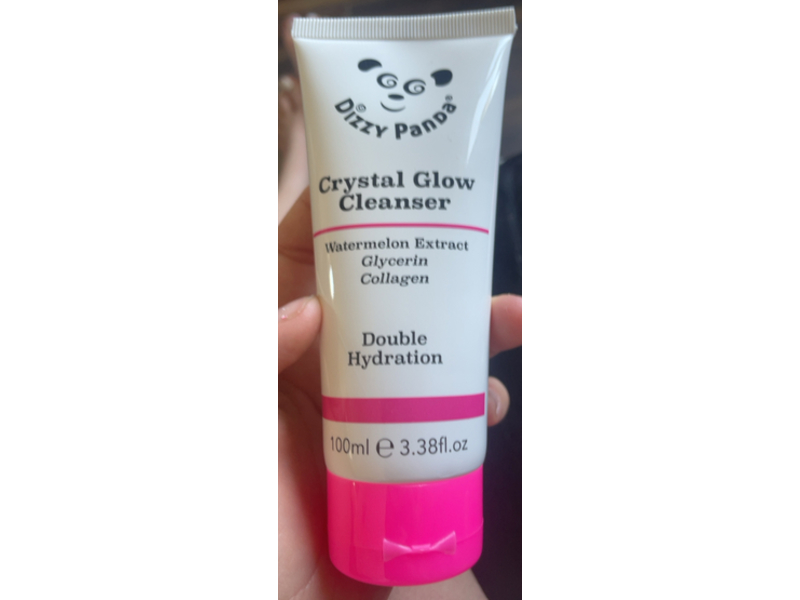 Dizzy Panda Crystal Glow Cleanser, Watermelon Extract + Glycerin & Collagen, 3.38 fl oz/100 mL