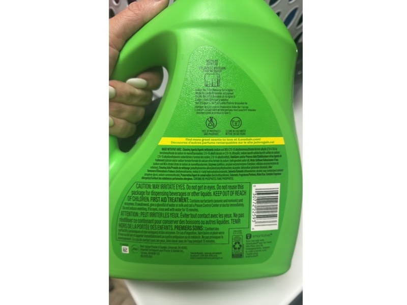 Gain Original Liquid Laundry Detergent, Florals & Citrus Sunshine, 61 Loads, 81 fl oz/2.39 L