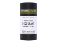 The Yellow Bird Activated Charcoal Deodorant, Peppermint + Tea Tree, 3 oz/85 g - thumbnail 1