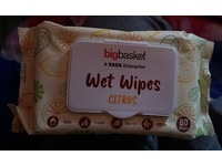 Bigbasket Wet Wipes, Citrus, 80 Count - thumbnail 2