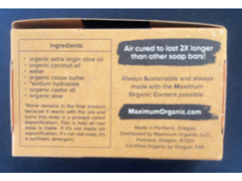 S.M.O.C Skincare Ultra Moisturizing Soap Bar, Aloe & Organic Cocoa Butter, Unscented, 4.8 oz/136 g
