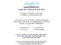 Skin By Dermalab Wash It Superfatted Bar, Sensitive Skin, 4.5 oz/127 g, Pack Of 2 - thumbnail 4