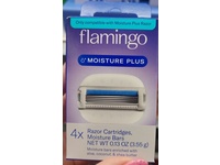 Flamingo Moisture Plus Razors, Aloe, Coconut & Shea Butter, 0.13 fl oz/3.55 g, 4 Count - thumbnail 2