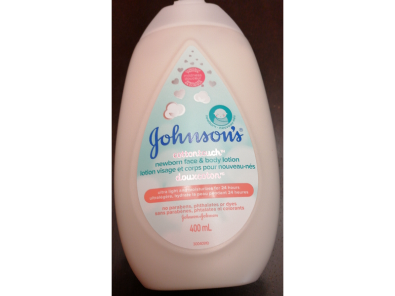 Johnson's Baby Cotton Touch Newborn Face & Body Lotion, 400 mL
