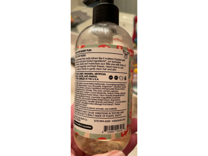 Tubby Todd Bath Co Hair + Body Wash, Pear Blossom, 8.5 fl oz/251 mL