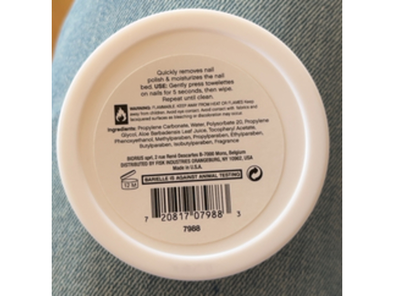 Barielle Nail Polish Remover Towelettes, Love Your Nails, 25 Counts