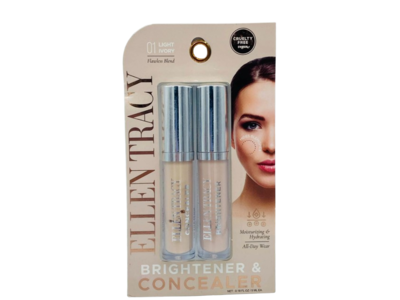 Ellen Tracy Brightener & Concealer, 01 Light Ivory, 0.18 fl oz/5 mL