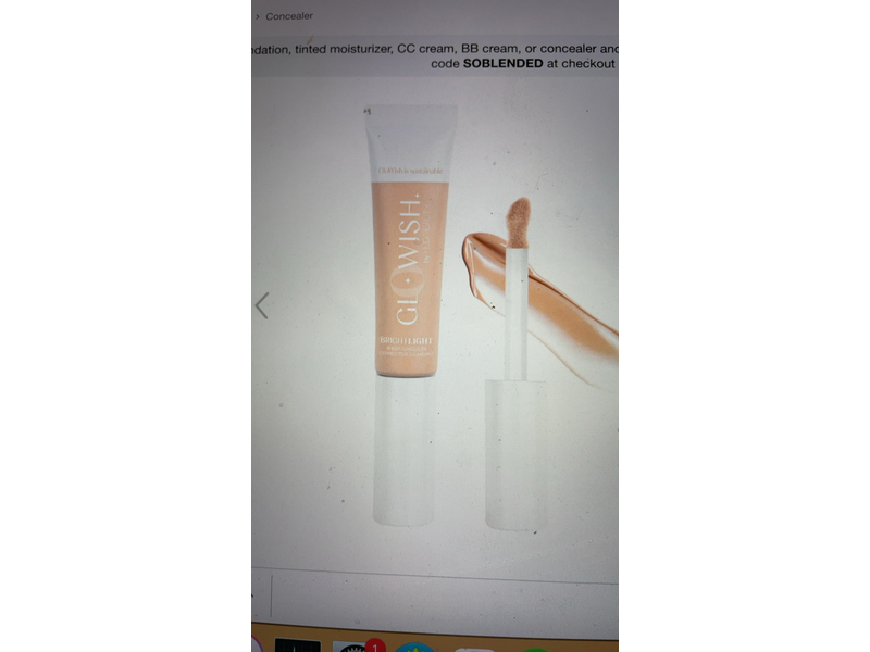 Huda Beauty Glowish Bright Light Concealer, Fair Cool, 0.35 fl oz/10.5 mL