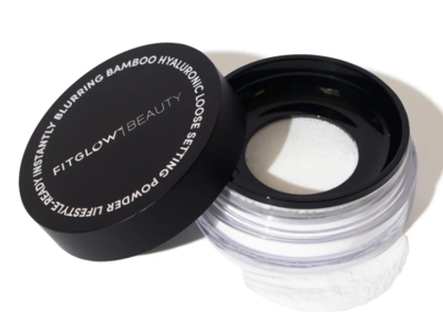 Fitglow Beauty Bamboo Hyaluronic Loose Setting Powder, Translucent, 0.32 oz/9 g
