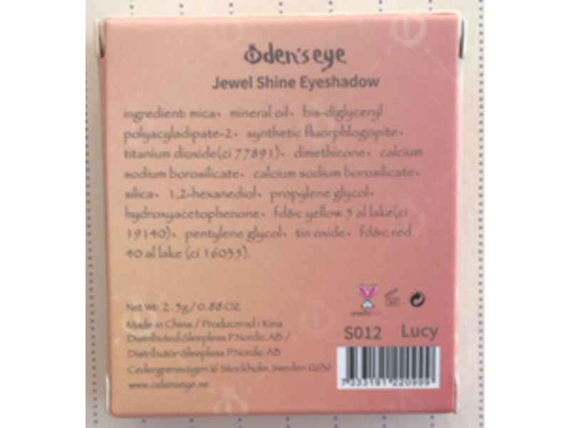 Oden's Eye Jewel Shine Eyeshadow, Lucy, 0.88 oz/2.5 g