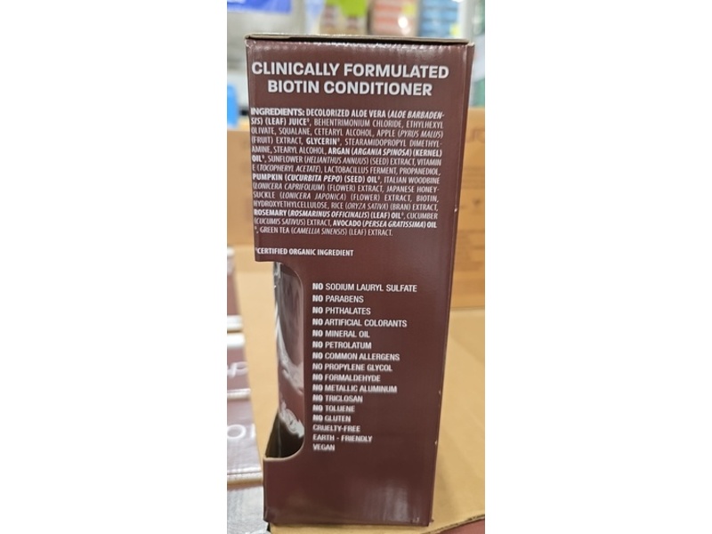 Pura d'or Biotin Shampoo & Conditioner, 24 fl oz/709 mL, 2 Count