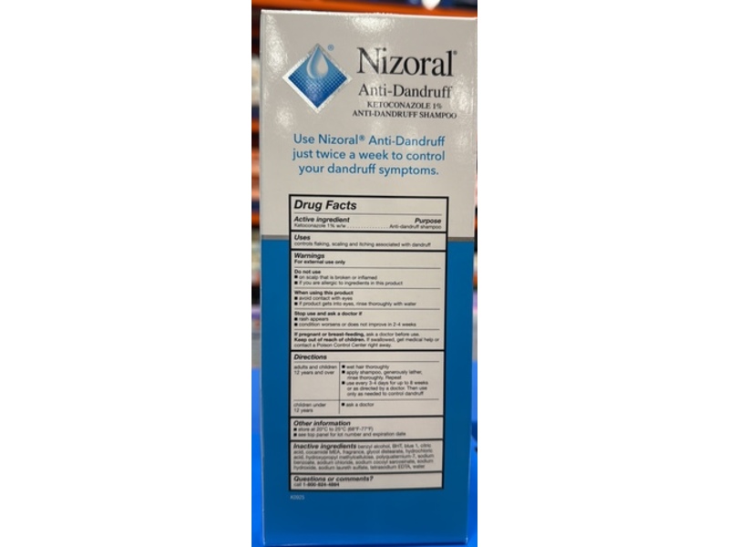 Nizoral Anti-Dandruff Shampoo, Ketoconazole 1%, 19 fl oz/562 mL