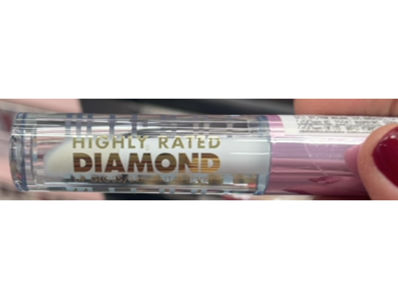 Milani Highly Rated Diamond Lip Gloss, Clear, 0.148 oz/4.4 mL