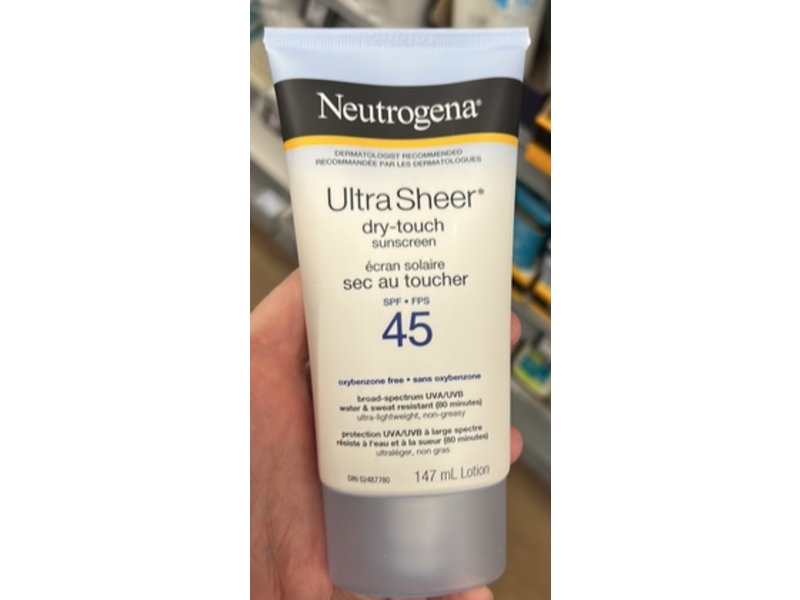 Neutrogena Ultra Sheer Dry-touch Sunscreen Lotion, SPF 45, 147 mL