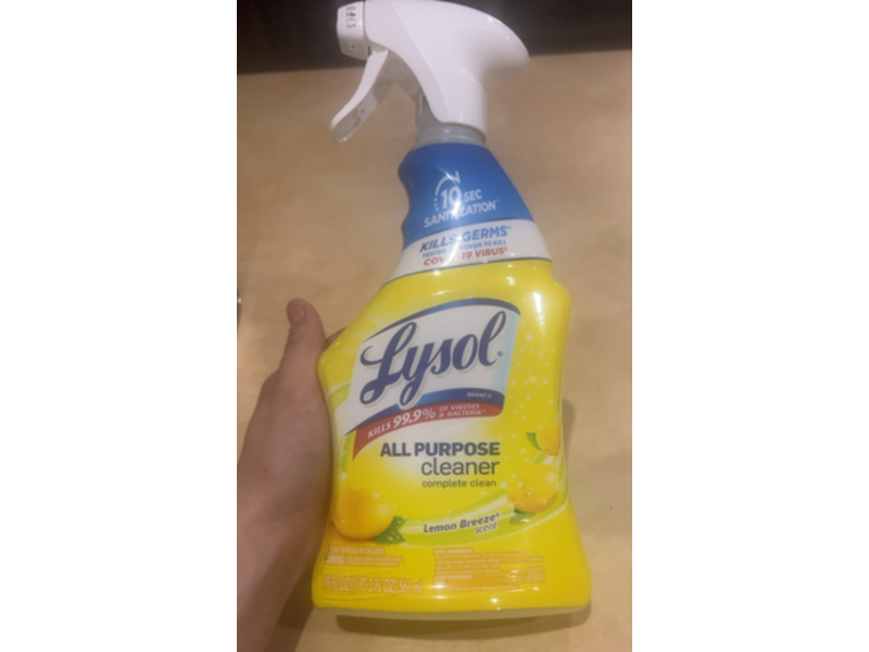 Lysol All Purpose Cleaner, Lemon Breeze, 19 fl oz/561 mL