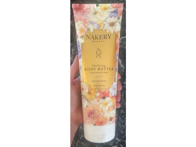 Nakery Beauty Skin Toning Body Butter, Summer Petals, 10 fl oz/300 mL