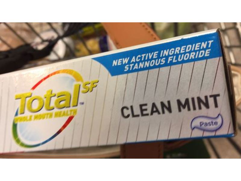 Colgate Total Sf Toothpaste, Clean Mint, Sensitivity Relief, 4.8 oz/136 g